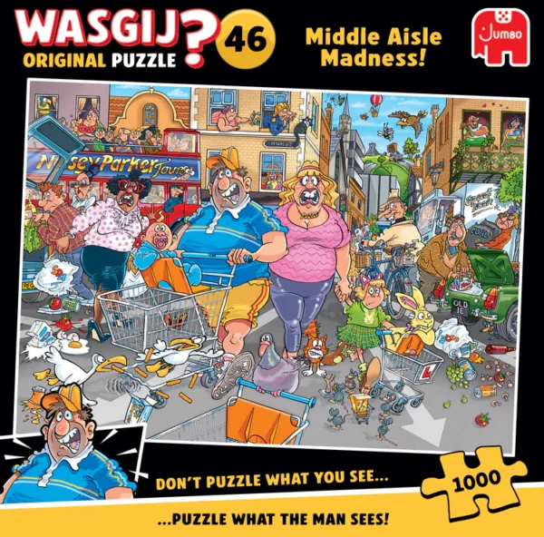 Пазл Jumbo Wasgij Original №46 Middle Aisle Madness! - Зображення 2