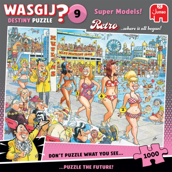 Пазл Jumbo Wasgij Retro Destiny 9 - Super Models! - Зображення 2