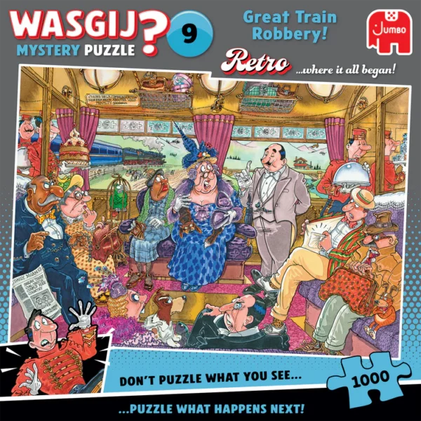 Пазл Jumbo Wasgij Retro Mystery 9 - Great Train Robbery! - Зображення 2