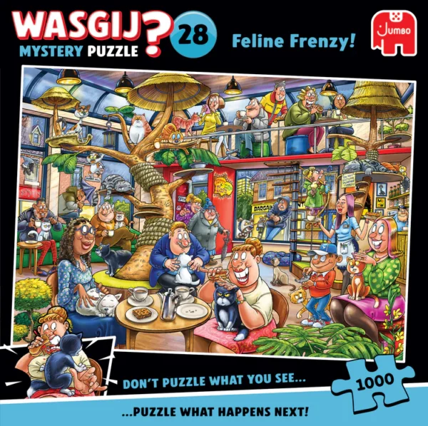 Пазл Jumbo Wasgij Mystery 28 - Feline Frenzy! - Зображення 2