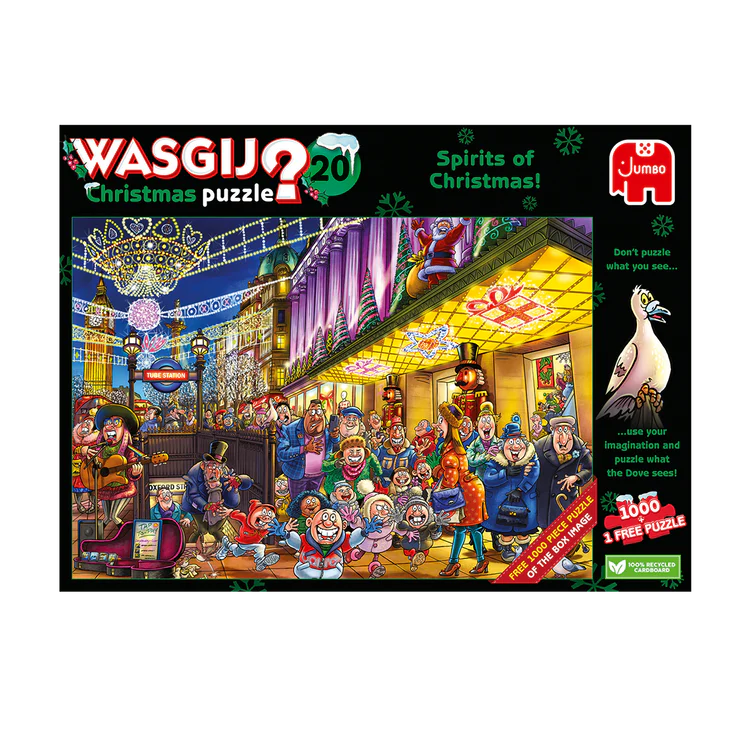Пазл Jumbo Wasgij Christmas 20 - Spirits of Christmas! В коробці 2 пазли! - Зображення 2