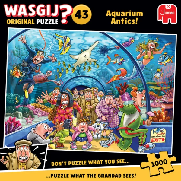 Пазл Jumbo Wasgij Original 43 - Aquarium Antics! - Зображення 2