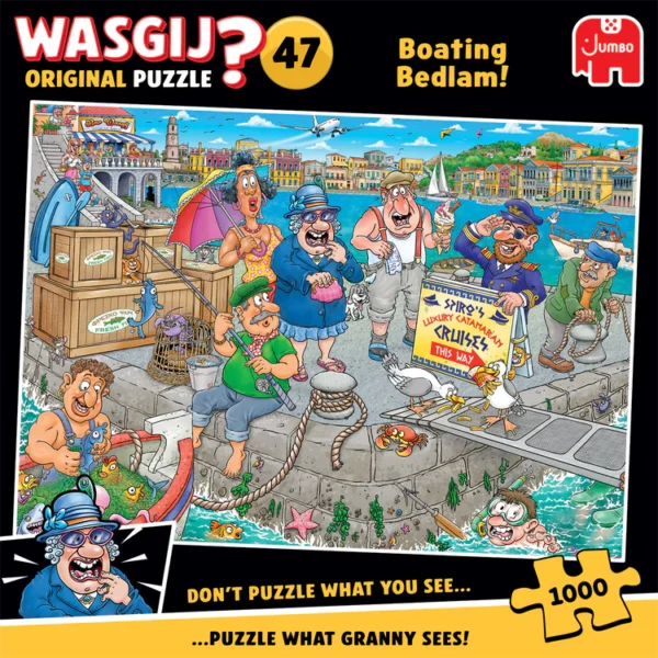 Пазл Jumbo Wasgij Original 47 - De boot in! - Зображення 2
